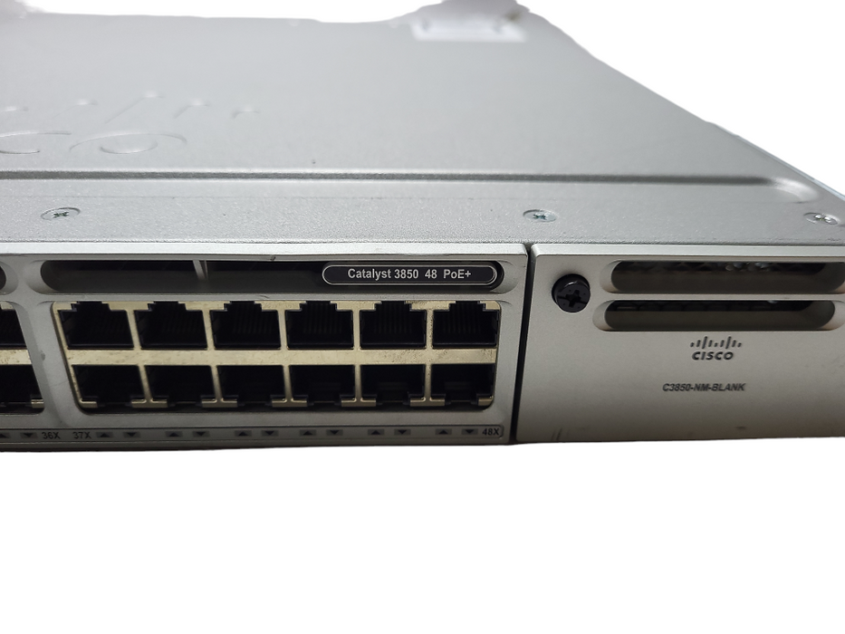 Cisco WS-C3850-48P-S | 48-Port Gigabit PoE+ Switch | 1x 715W PSU $