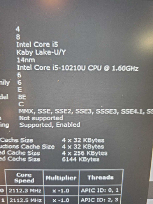 DELL Latitude 5410 i5-10210U @ 1.6GHz 16GB DDR4 256GB NVMe  Lap200