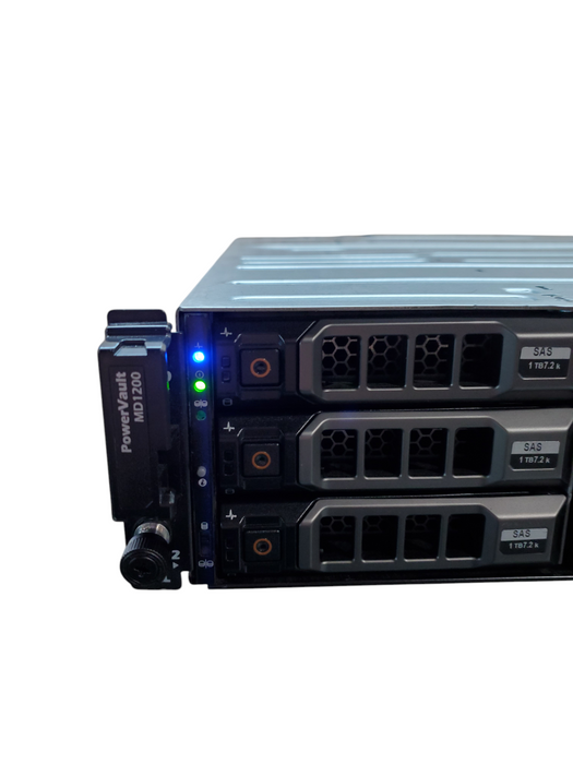 Dell PowerVault MD1200 Storage Array 2x MD12 SAS Controller No HDDs