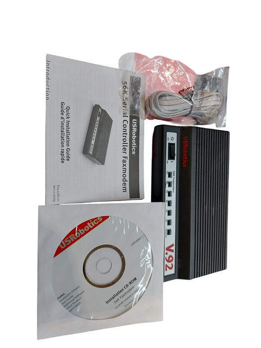 US Robotics 5686E 56K FAX Modem V.92 V.90 ITU Standard P/N USR5686G