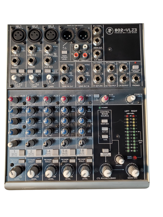 MACKIE 802-VLZ3 8-Channel Premium Mic /Line Mixer READ