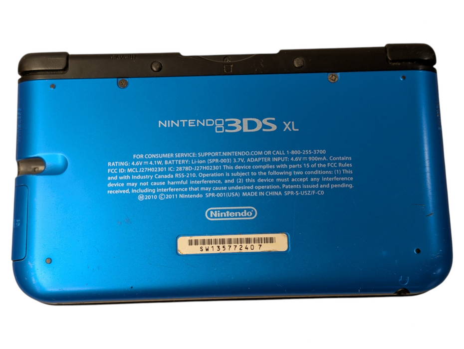 NITENDO 3DS XL Blue Gaming Handheld Console PLEASE READ  -