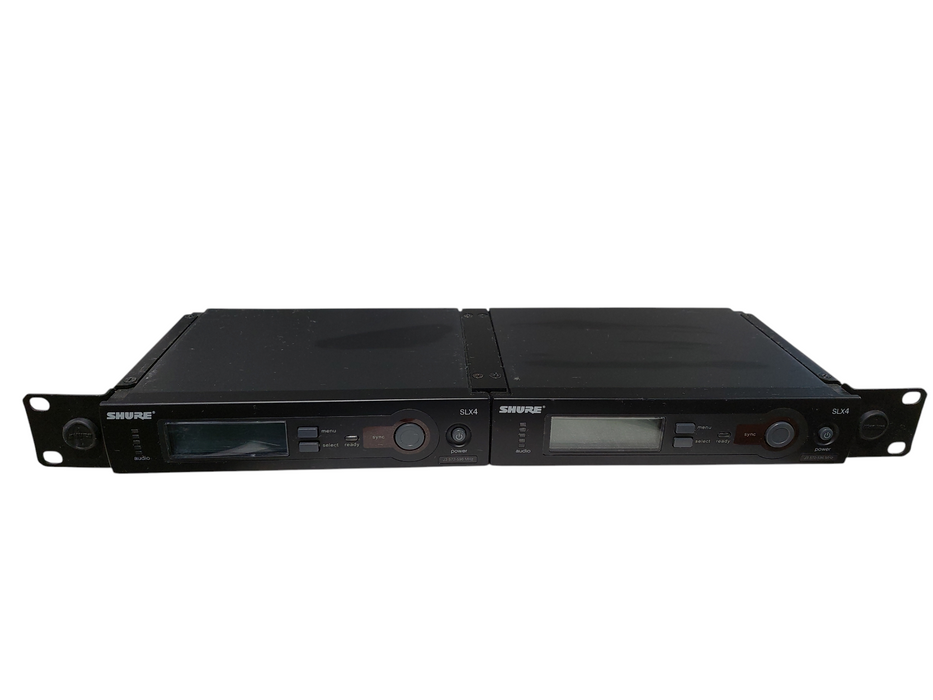 Bundle of 4 Shure SLX4 J3 Receiver Rack Mountable Freq:572-696MHz =