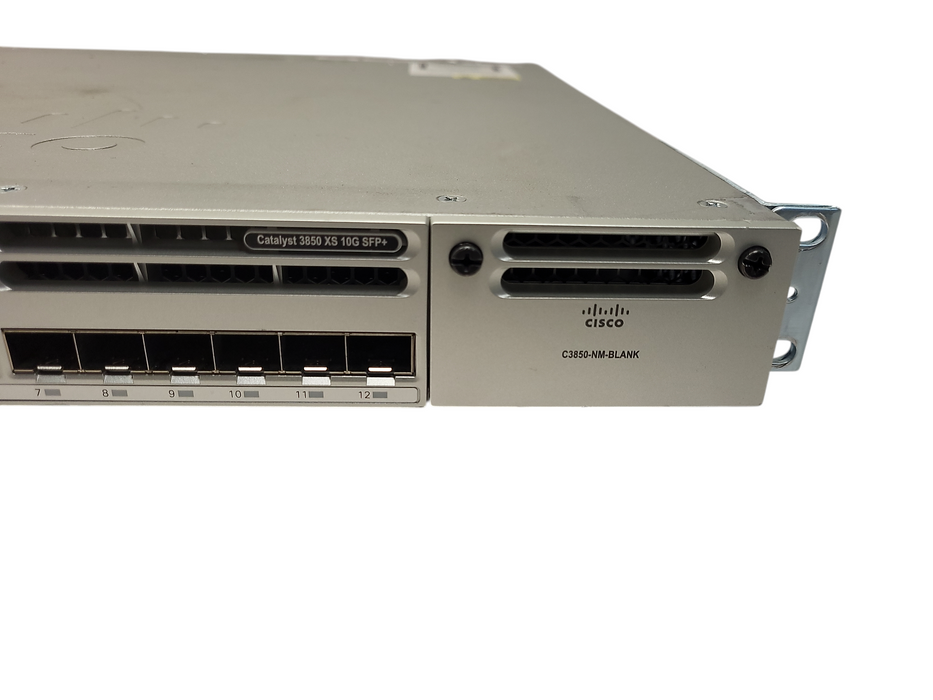Cisco WS-C3850-12XS-S | 12-Port 10G SFP+ IP Base Switch | 2x 350W PSU $