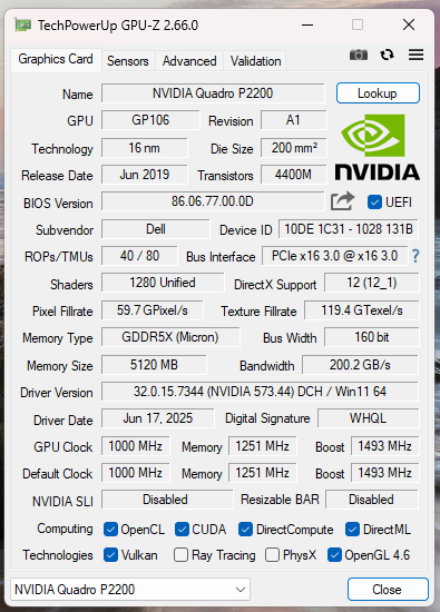 HP Z2 Tower G4 Workstation Core i9-9900K CPU 32GB RAM 1TB HDD P2200 GPU
