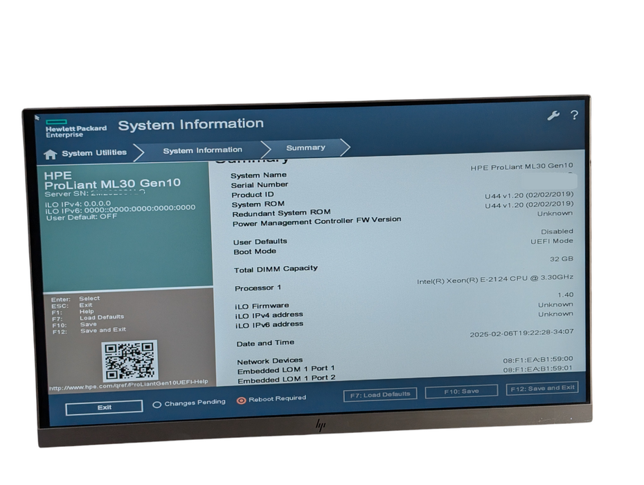 HPE ProLiant Ml30 Gen10 Intel Xeon E-2124 32GB RAM | P408i-p RAID  -