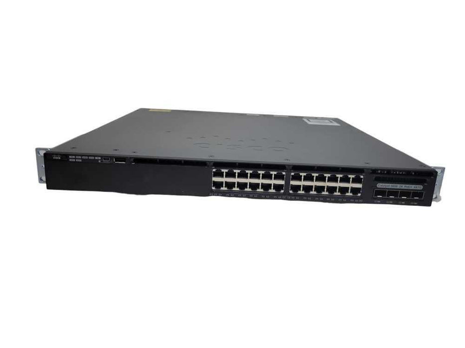 Cisco WS-C3650-24PS-L V02 24 Port PoE+ Gigabit Switch + 2x 640W PSU & 4X1G