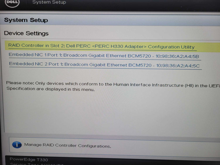Dell PowerEdge T330 8x3.5", Xeon E3-1225v5 @ 3.30GHz, 32GB DDR4, H330  !