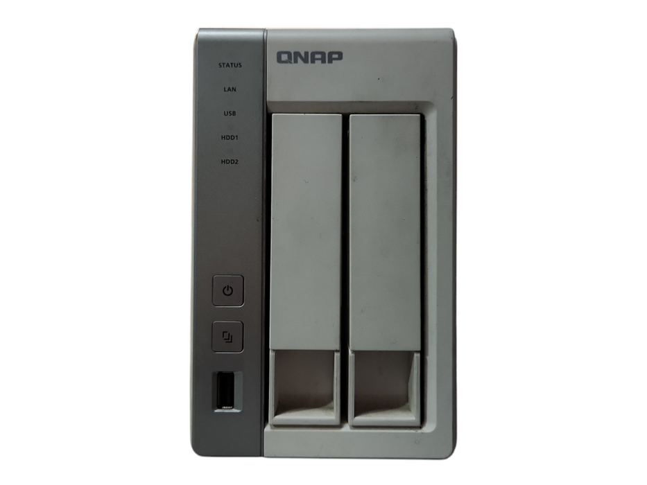 QNAP TS-220 2 Bay NAS with 2x 2TB HDDs, No PSU