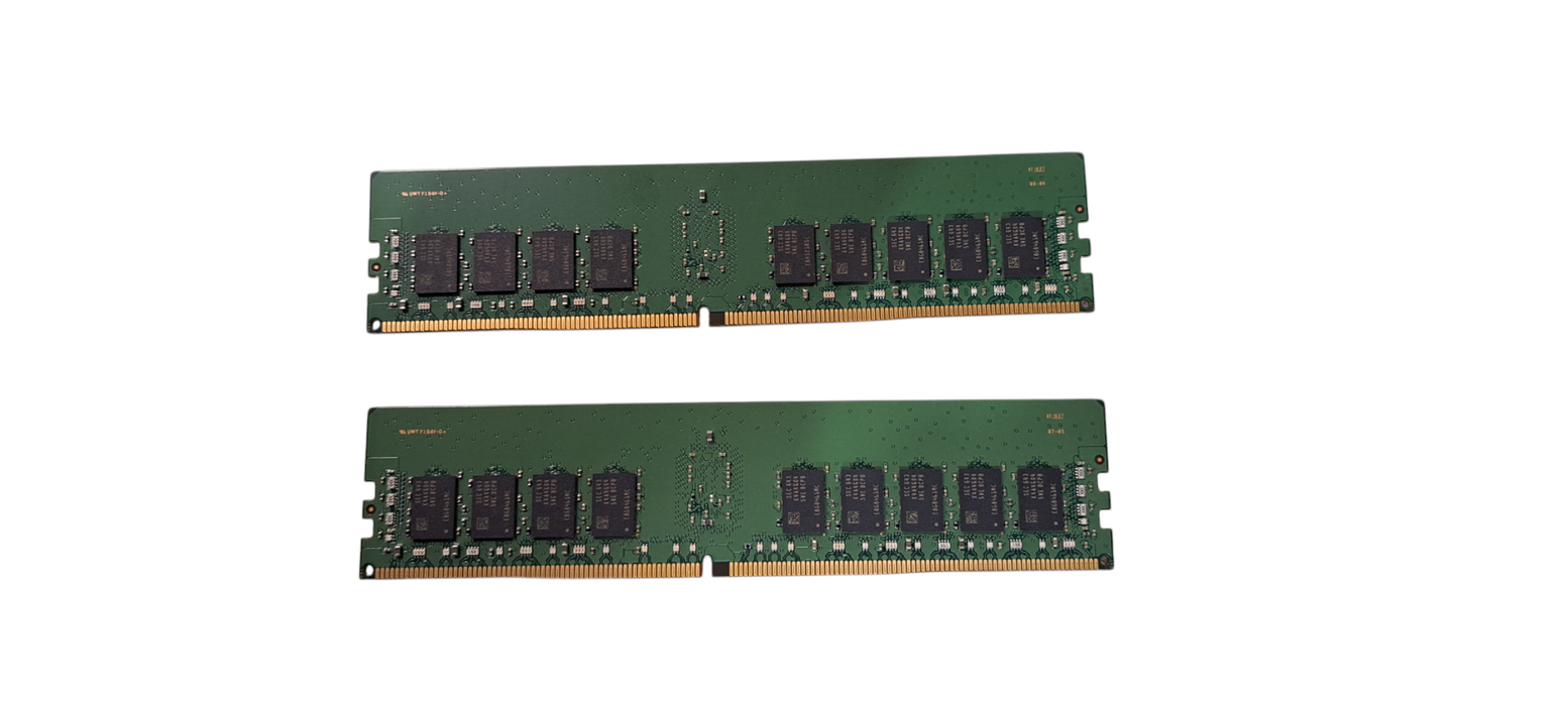 Set of 2x Samsung M393A1G40EB1-CPB3Q — 8 GB DDR4-2133 ECC Registered RDIMM Memory