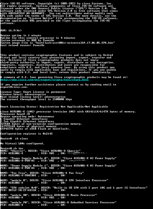 Cisco ASR1001-X V03 | Aggregated Services Router