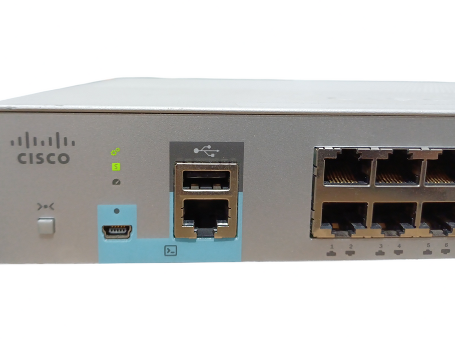 CISCO WS-C2960L-8TS-LL v02 8 Port GigE 10/100/1000 Managed Switch