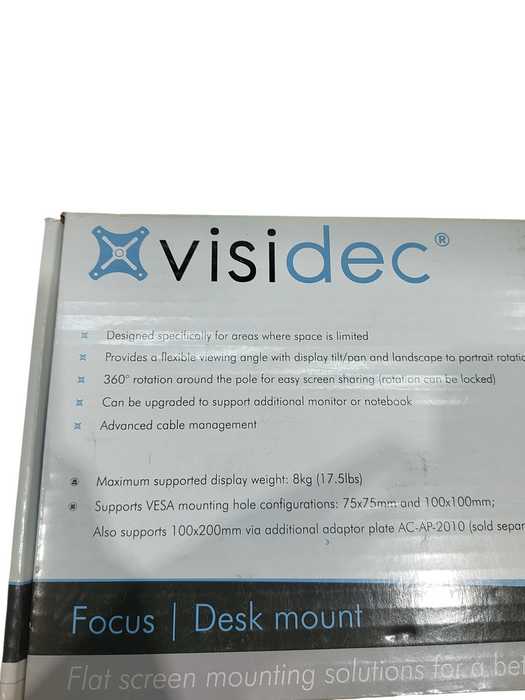 VISIDEC FOCUS DESK MOUNT