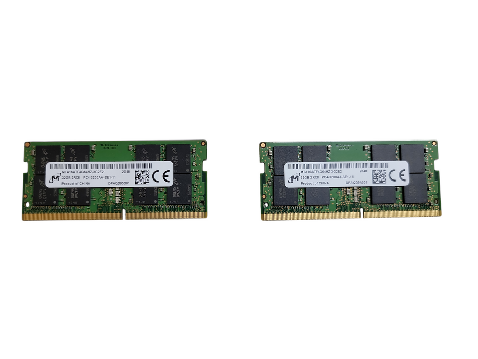 2x Micron 32GB DDR4 A3200 RAM