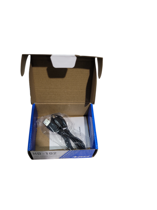 Orei - 4K@30Hz 1x2 HDMI™ Splitter-HD-102 - Black Q