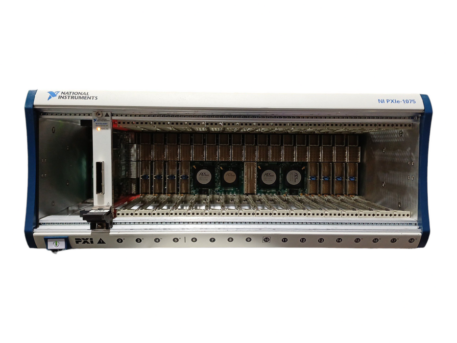 National Instruments PXIe-1075 18-Slot Chassis w/ PXIe-8381, READ