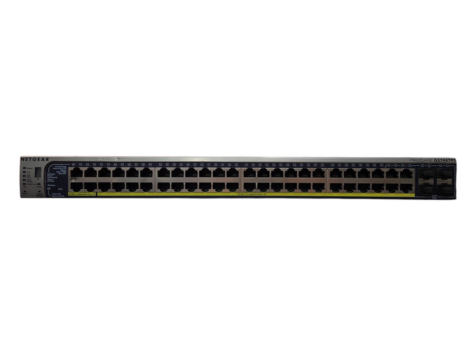 Netgear GS748TPS 48-port PoE Gigabit Switch w/ 4x SFP 2x HDMI Stacking VLAN