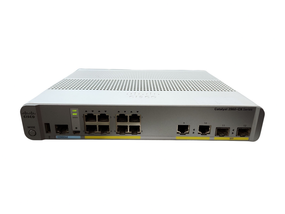Cisco WS-C2960CX-8TC-L V04 | 8-Port Gigabit Managed Silent Switch | 2x SFP