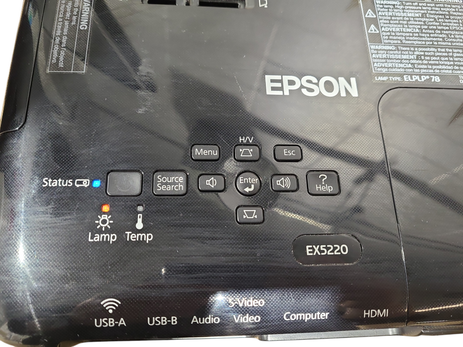 Epson EX5220 H551A Wireless XGA 3LCD Projector *READ*