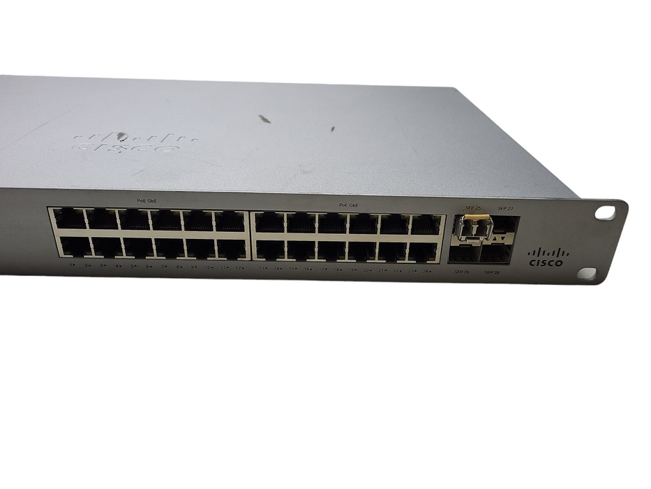 Cisco Meraki MS120-24P-HW MS120-24P 24x GbE PoE+ Switch, Unclaimed $