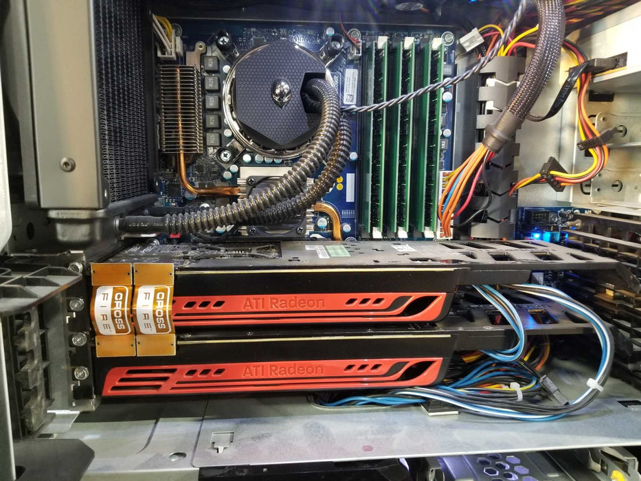 Alienware Aurora Gaming PC, Intel i7-920, 2x ATI Radeon GPU, 9GB DDR3 *READ