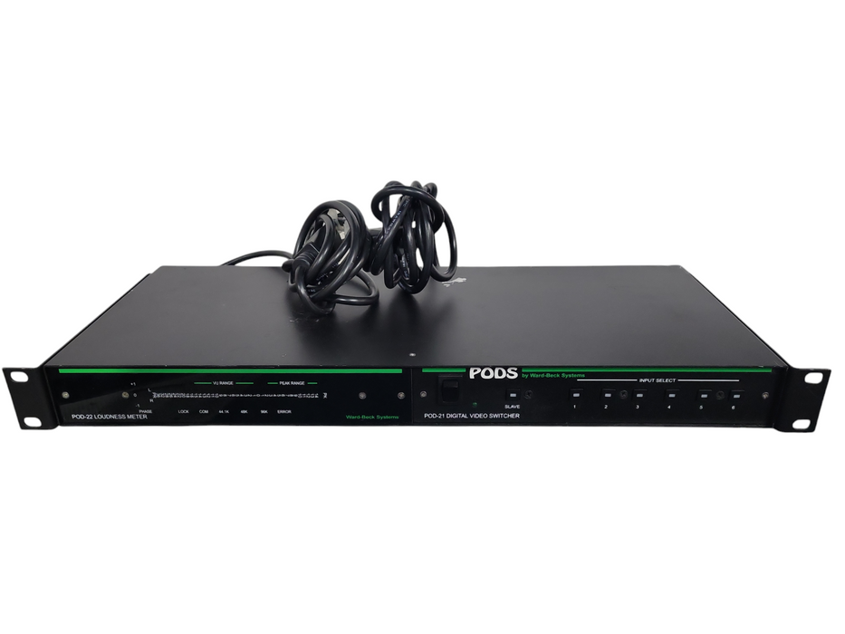 Ward-Beck Systems Pod-21 Digital video switcher, POD-22 Loudness in rackmount !