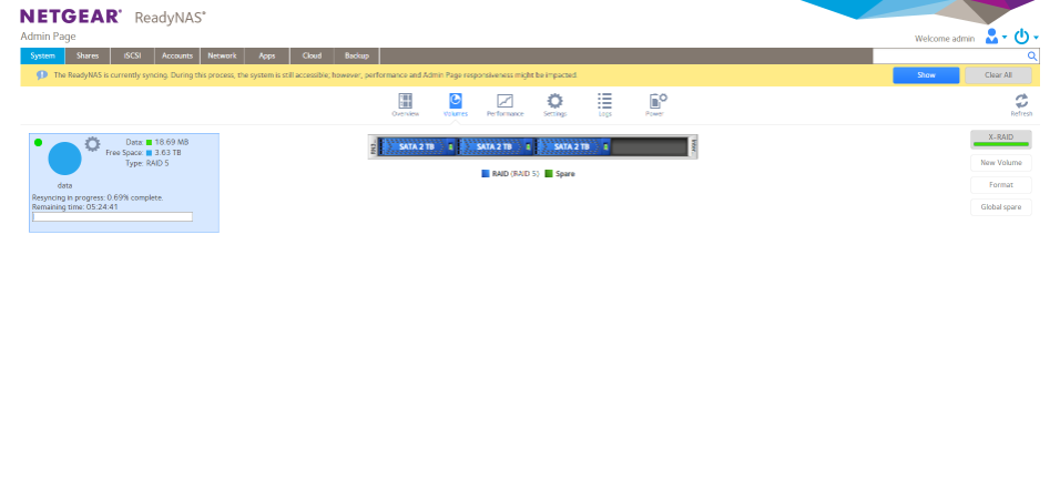 NETGEAR NAS RN3138 RNR-4B 4-Bay Network Attached Storage w/ 3x 2TB HDD Q$