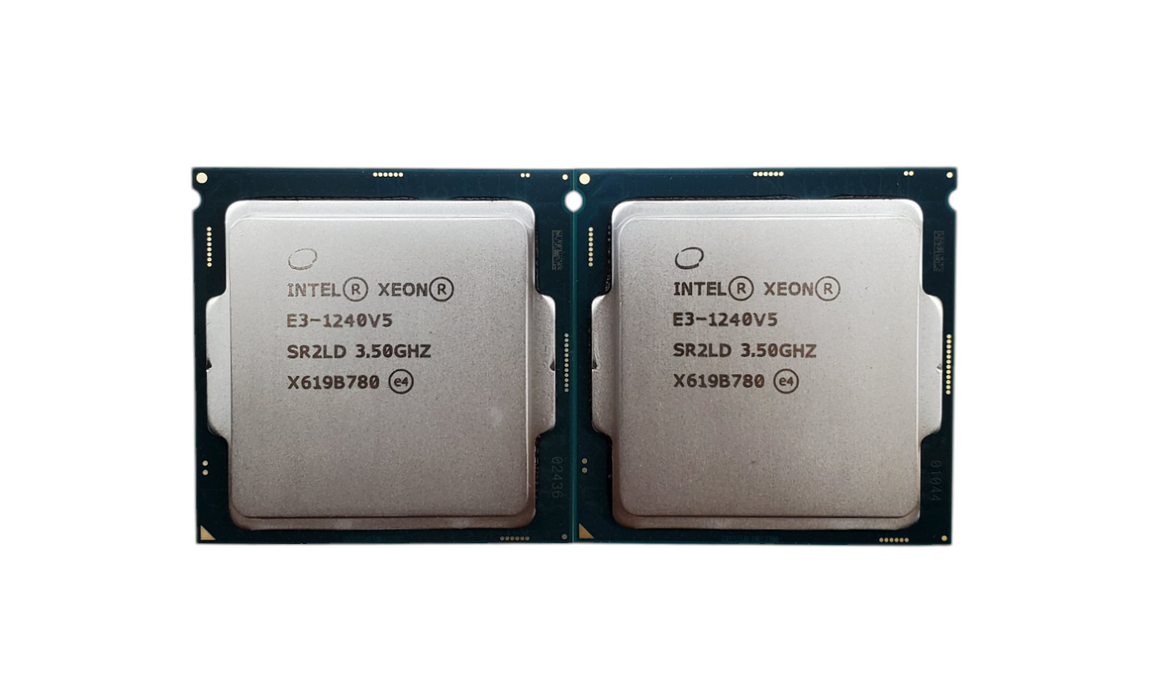 Lot 2x Intel Xeon E3-1240 v5 @ 3.50GHz | SR2LD | Quad-Core Server CPU