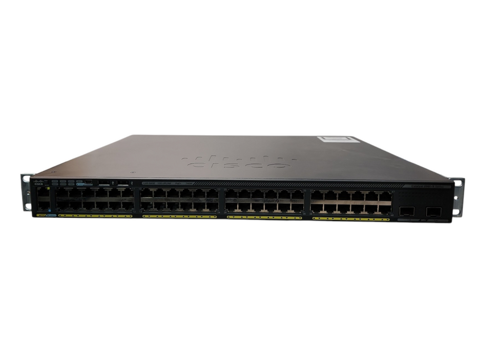 Cisco WS-C2960X-48FPD-L, 48-Port Gigabit PoE+ 2x10G SPF, Stack Module