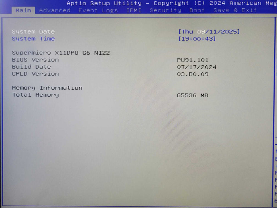 Supermicro X11DPU-G6-NI22 - 2x Xeon Gold 5120 64GB DDR4, NO HDD 2x PSU, SEE _