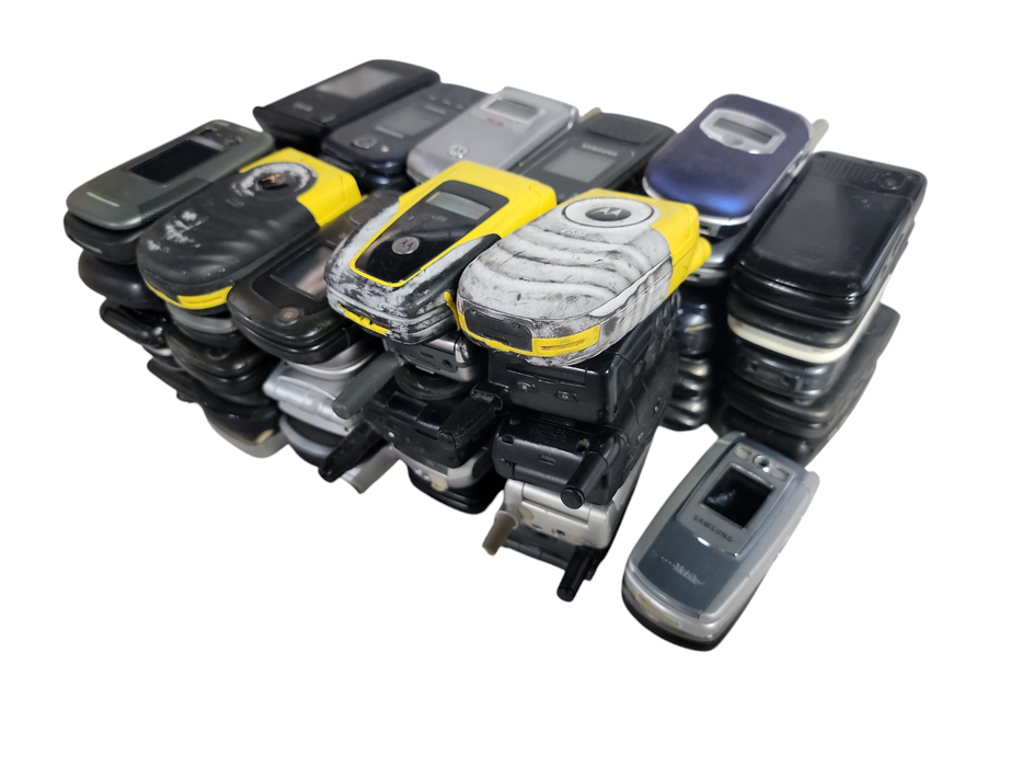 Lot of 57x Flip Phones [Untested] (