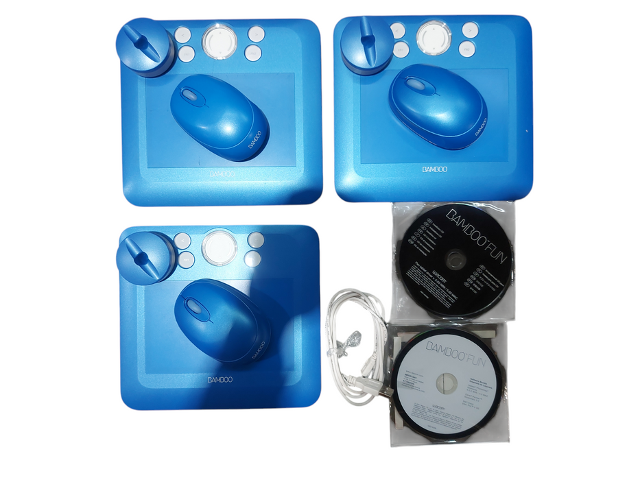 Lot 3x Wacom Bamboo Fun CTE-450B Drawing Tablet