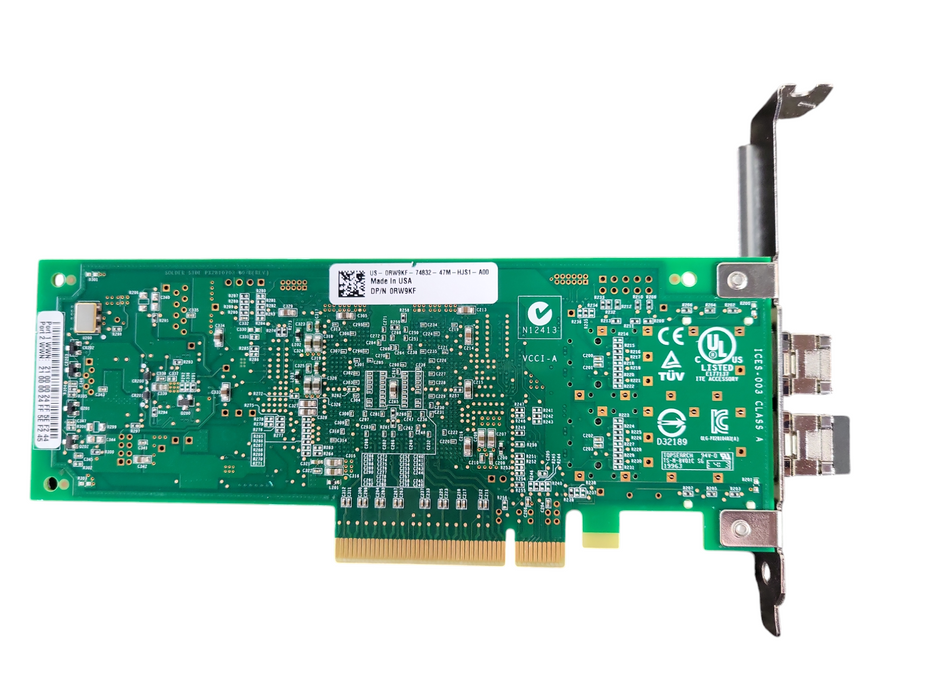 Dell Dual-Port 8GbE SFP PCIe Host Bus Adapter Dell P/N: 0RW9K !