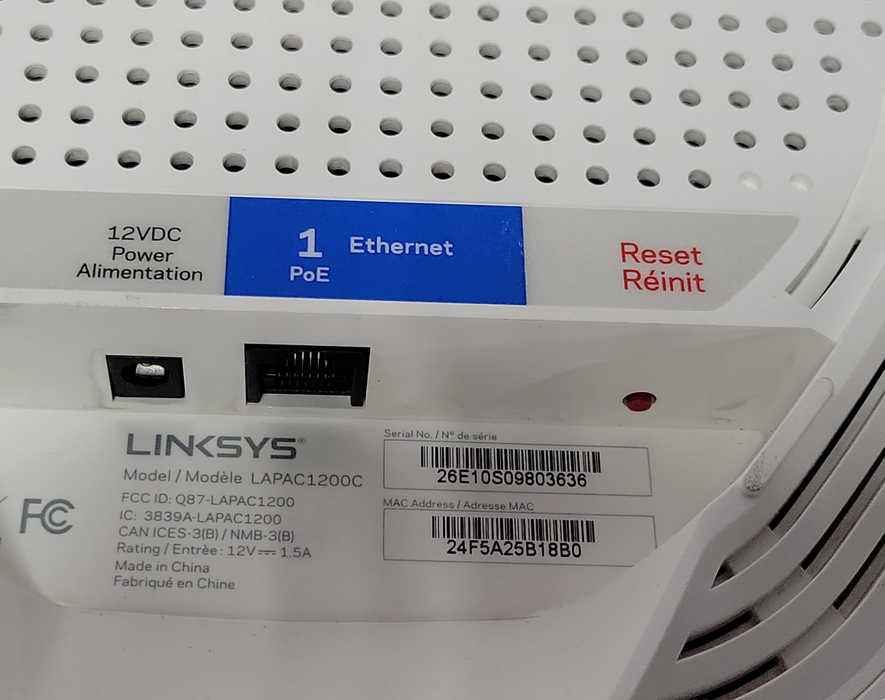 Lot of 4x Linksys LAPAC1200c Dual Band Wireless AP Access Points, READ _