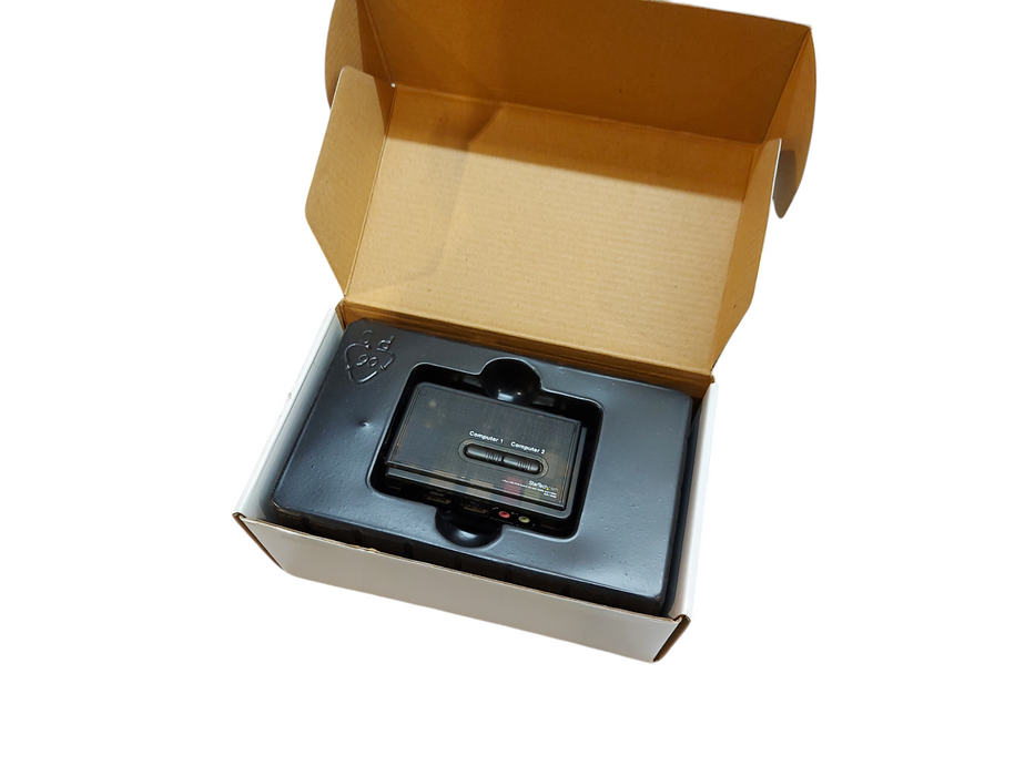 2 Port Black USB KVM Switch Kit SV211KUSB with Audio and Cables