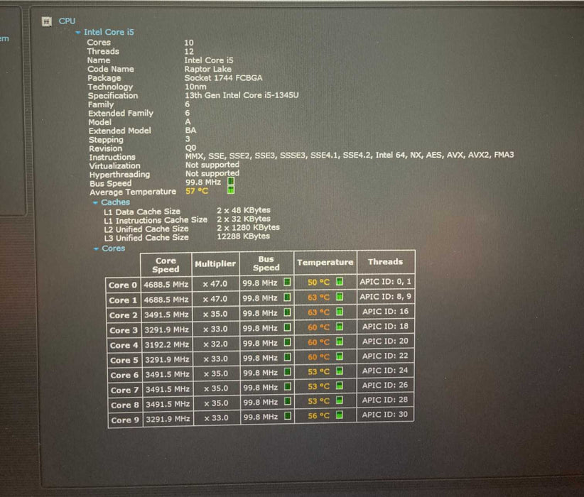 Dell Latitude 3550 Core i5-1345U@1.60GHz 16GB RAM 512GB SSD  Lap200