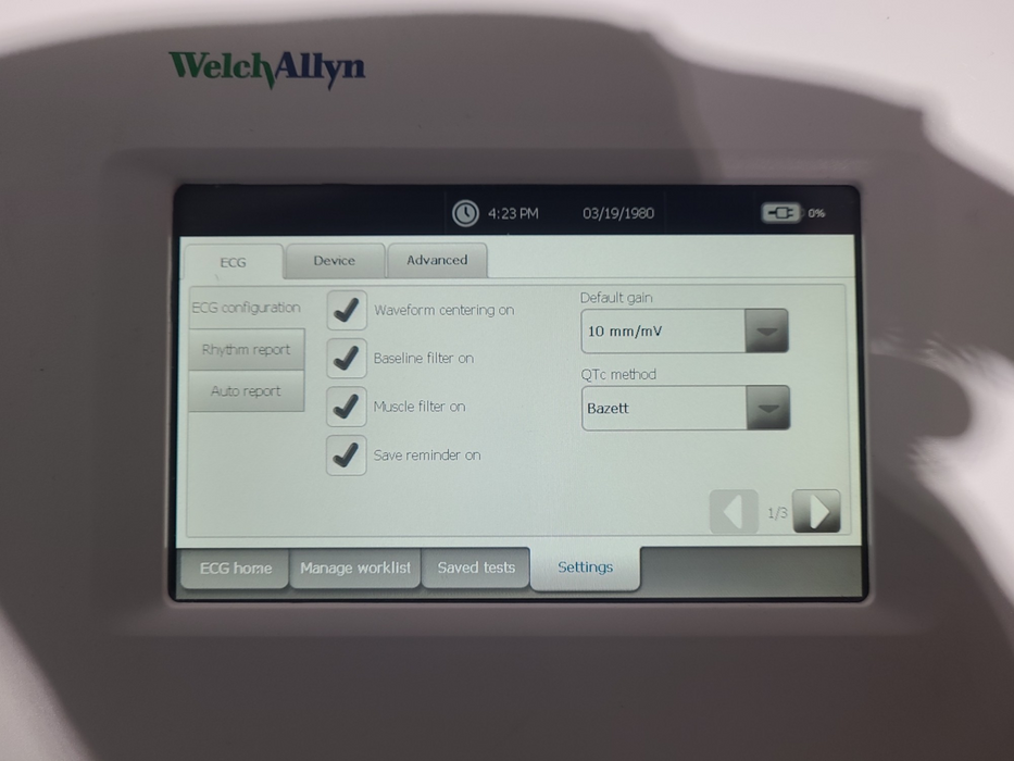 Welch Allyn CP150 ECG Electrocardiograph