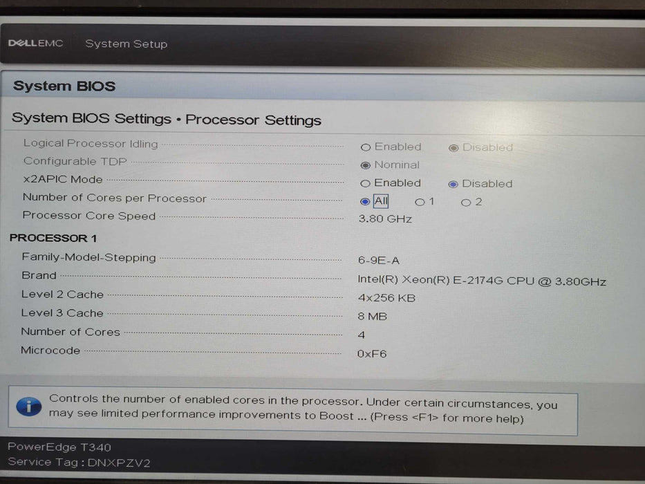 Dell PowerEdge T340 - Xeon E-2174G 48GB DDR4 PERC H330 2x495W PSU !