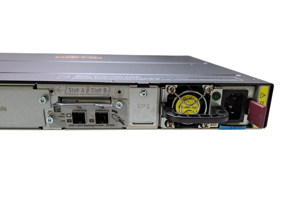 HP Aruba J9729A 2920-48G-POE+ Switch w/ J9733A Module & 1x PSU