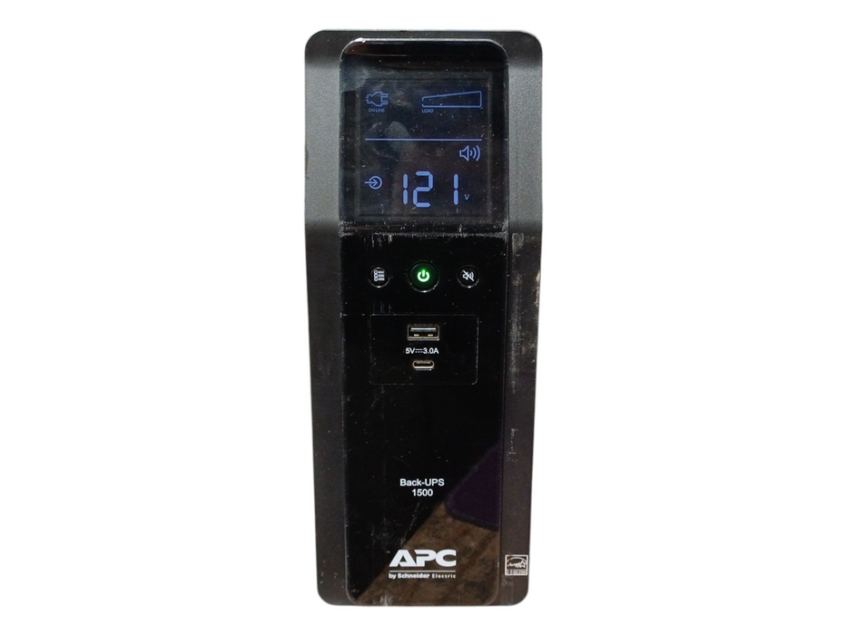 APC Back-UPS Pro 1500VA, 2 USB charging ports, 10 NEMA outlets (4 surge)