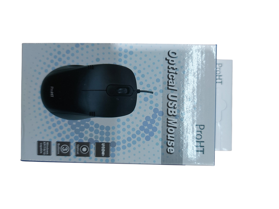 Lot 10x ProHT Optical USB Mouse 07235 Q