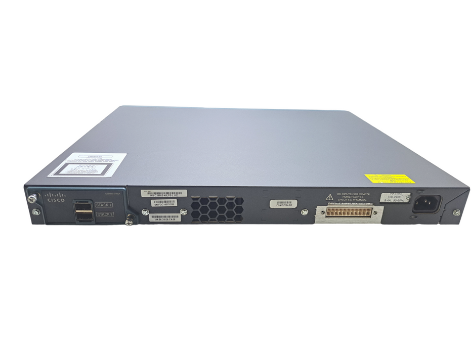 Cisco WS-C2960S-48LPS-L, 48-Port Gigabit PoE+ Managed Switch w/ Stack