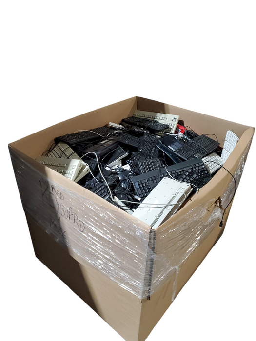 Bin of Assorted Wired Keyboards/Mice (AS-IS) Approx 650lbs