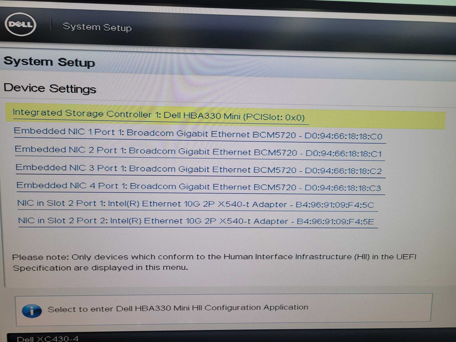 Dell XC430-4 - 2x Xeon E5-2650 v4 32GB DDR4 HBA330 Mini 2x550W PSU %