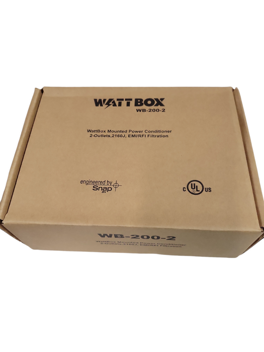 WATTBOX WB-200-2 Mounted Power Conditioner 2 Outlets Q%