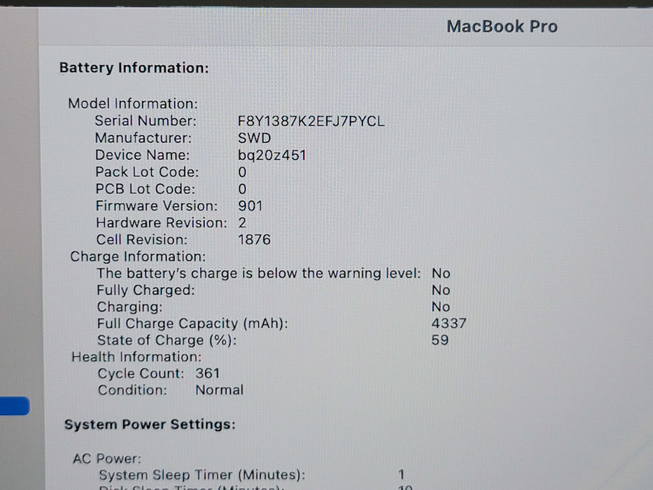 Apple Macbook Pro 2020 13" 4-Core i5-1038NG7 @ 2.0GHz 16GB DDR4 500GB SSD