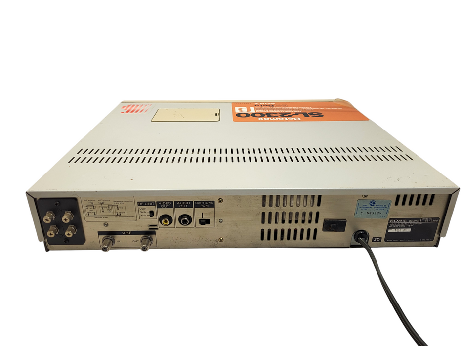 Vintage Sony Betamax SL-2300 Beta Video Tape Recorder $ — retail.era