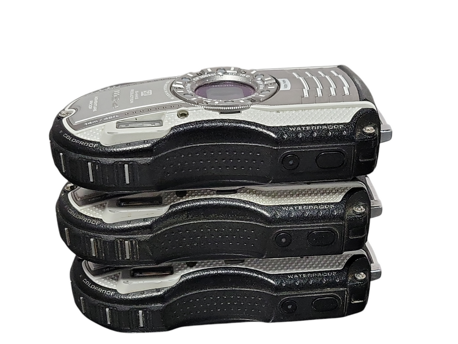 Lot of 3x Ricoh WG-4 Waterproof Shockproof Coldproof Camera, READ _