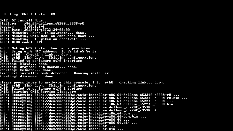 Dell S5224F-ON | 24-Port 25G SFP28, 4x 100G QSFP28 Switch | Dual AC *NO OS* )