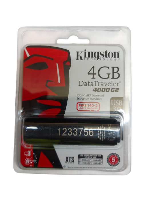 Lot 5x Kingston 4GB Data Traveler 4000 G2 USB 3.0
